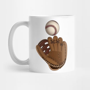 Baseball Glove And Baseball Mug